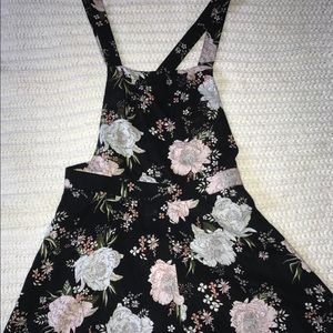Floral overalls